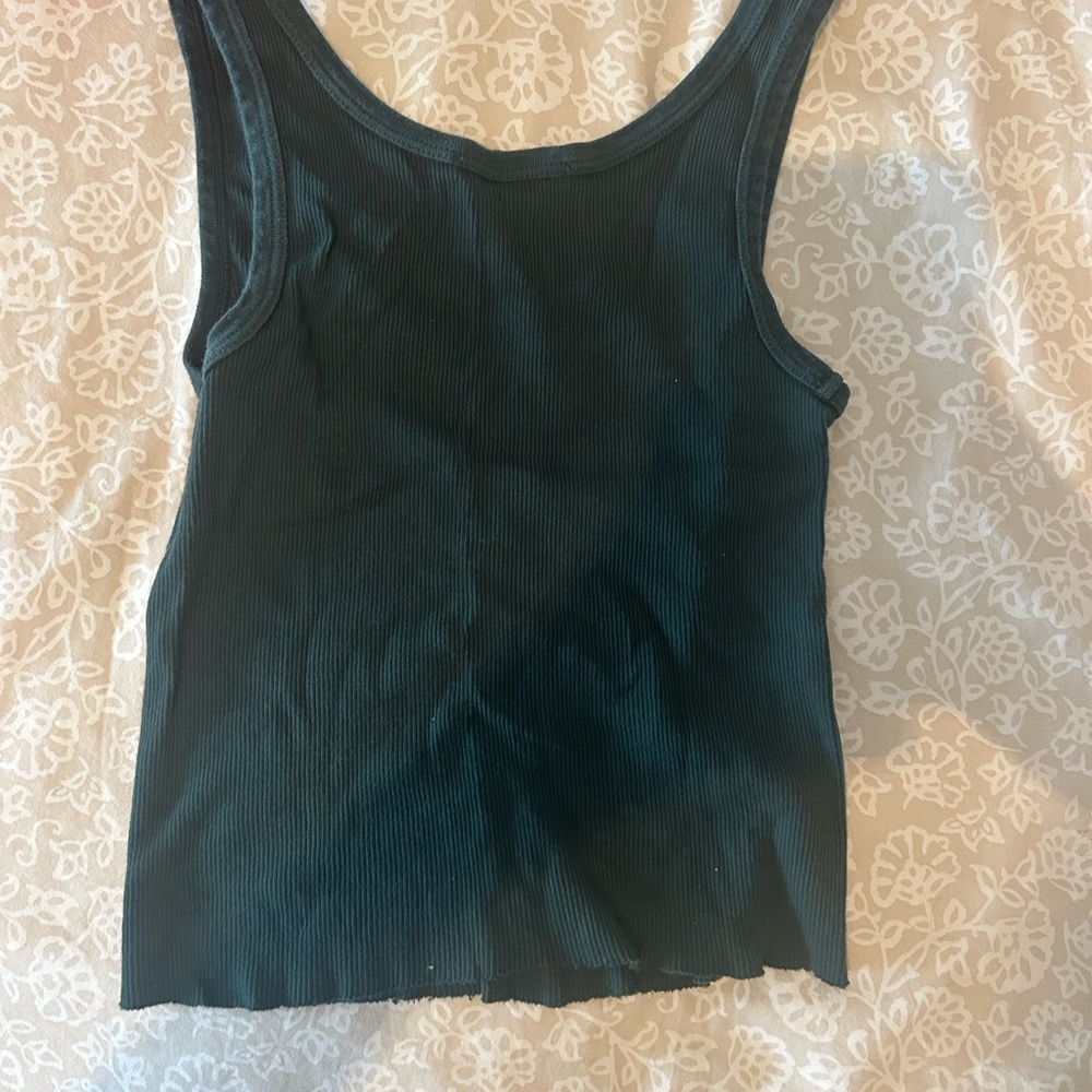 Brandy Dark Green Tank Top - Picture 2 of 2